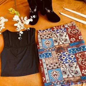 Printed Pencil Skirt - BOHO - SHEIN